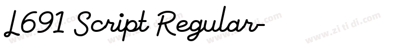 L691 Script Regular字体转换 L691 Script Regular字体转换